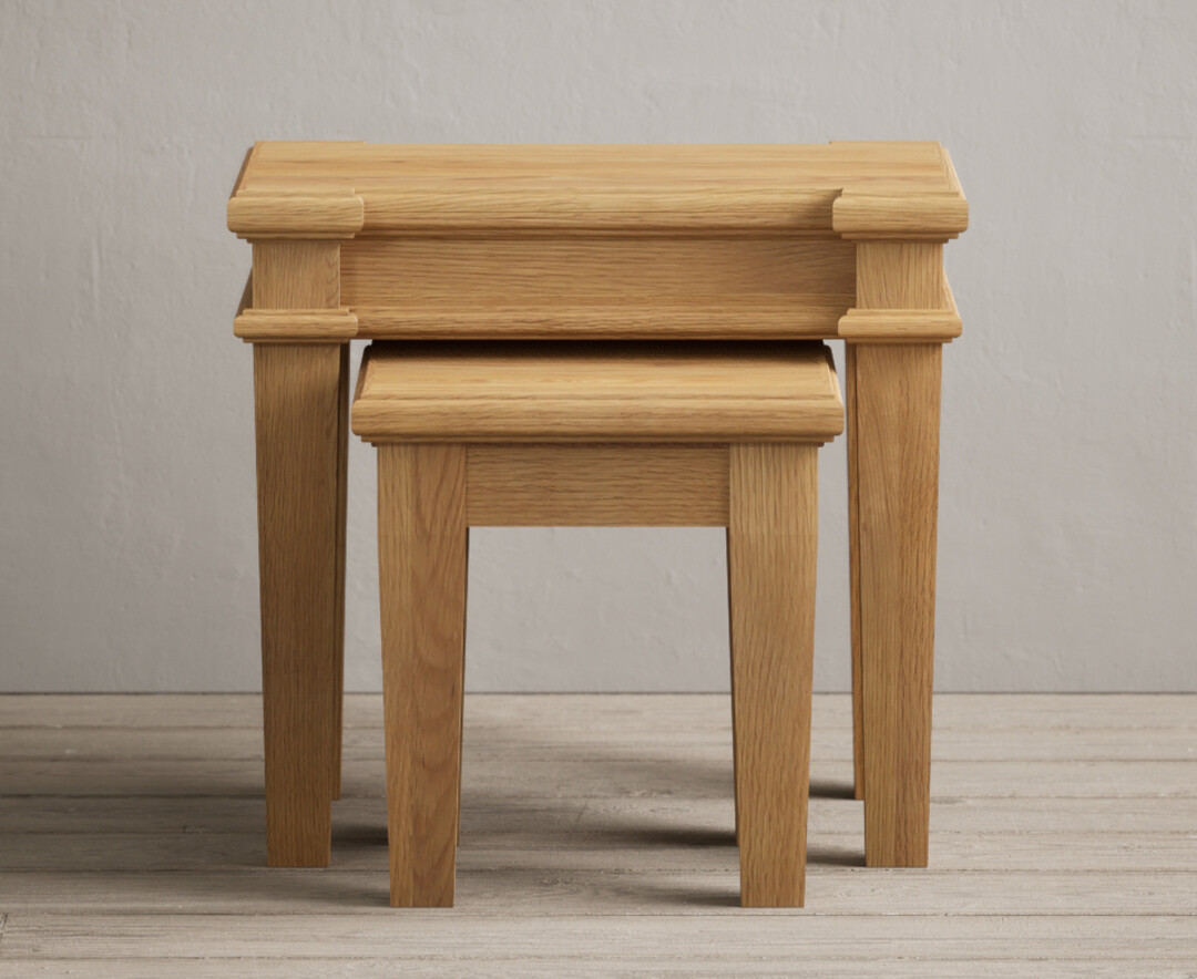 Lawson Solid Oak Nest Of Tables