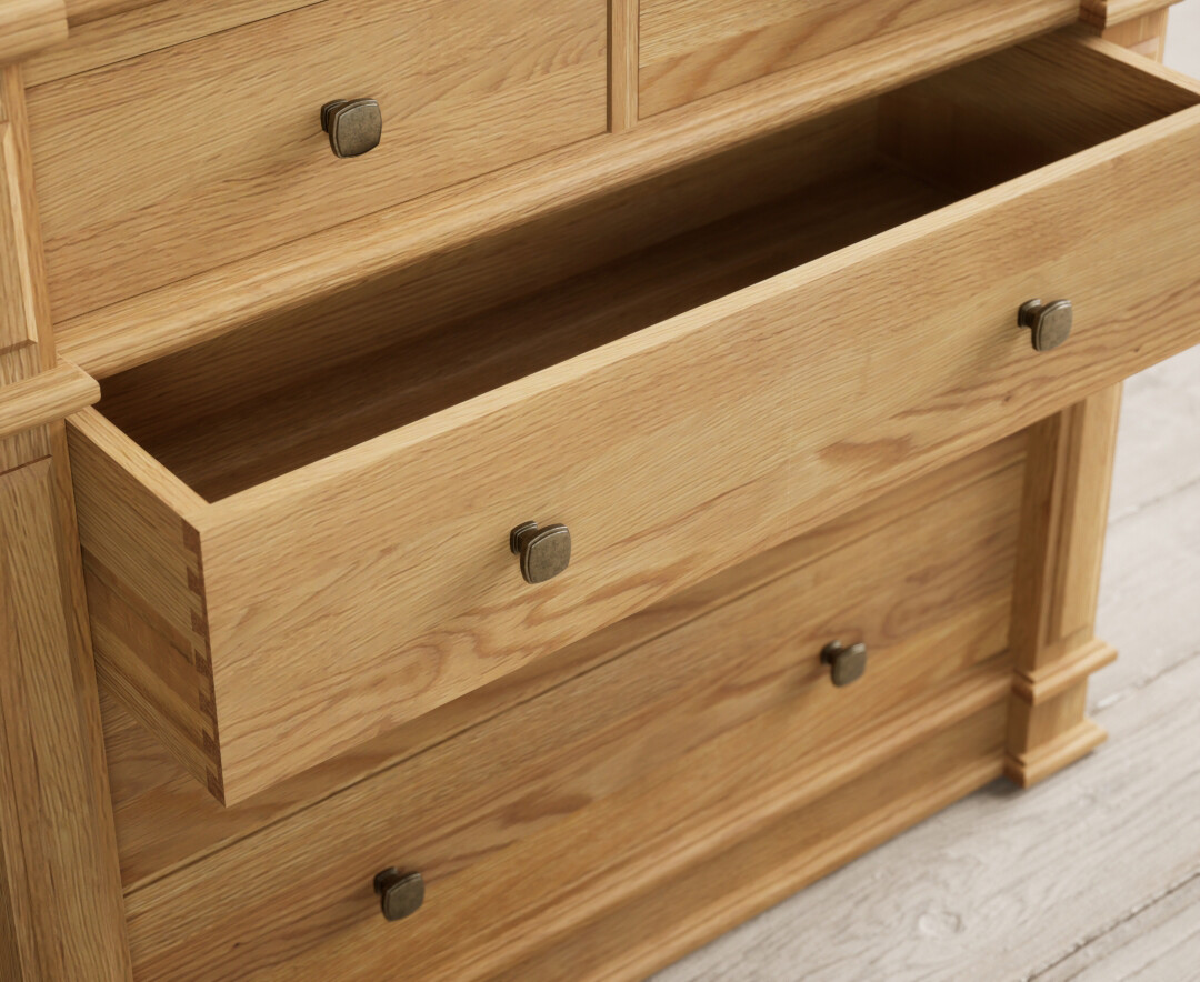 Photo 2 of Lawson solid oak 2 over 3 chest of drawers
