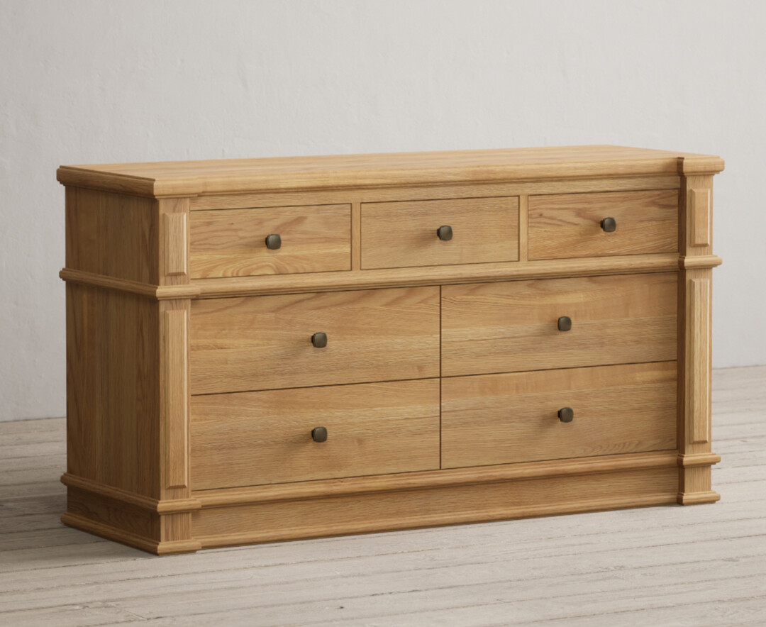 Photo 1 of Lawson solid oak wide chest of drawers