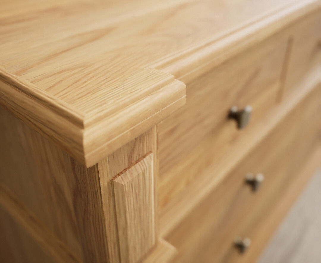 Photo 3 of Lawson solid oak wide chest of drawers