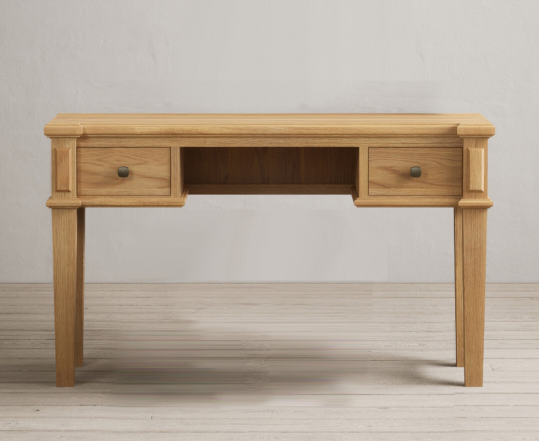 Product photograph of Lawson Solid Oak Dressing Table from Oak Furniture Superstore