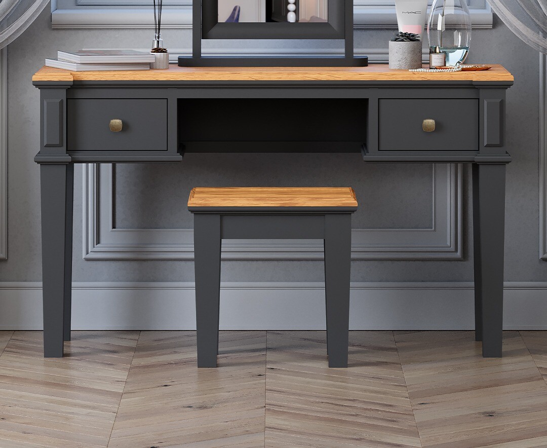 Lawson Oak and Charcoal Grey Painted Dressing Table