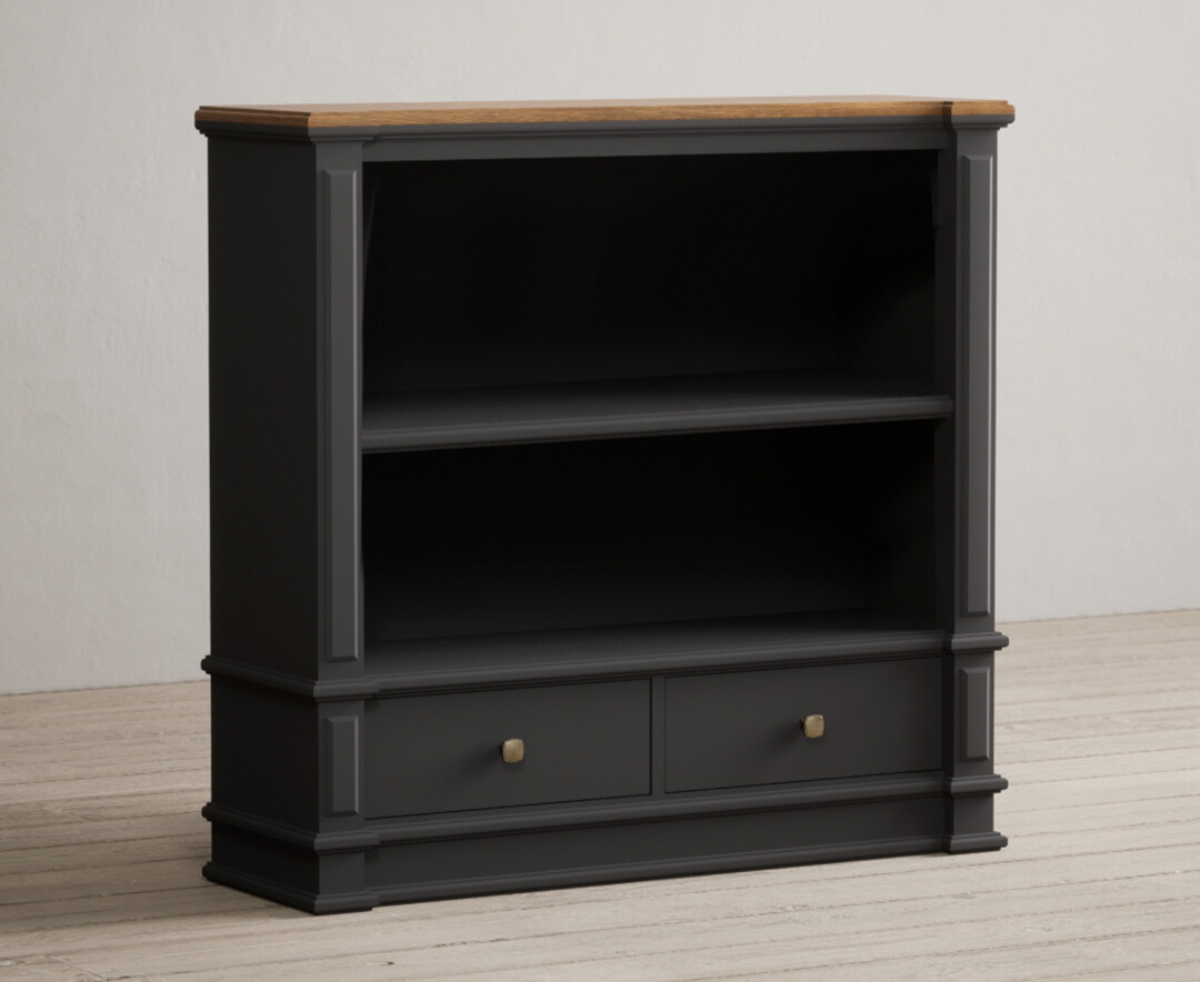Photo 1 of Lawson oak and charcoal grey painted small bookcase