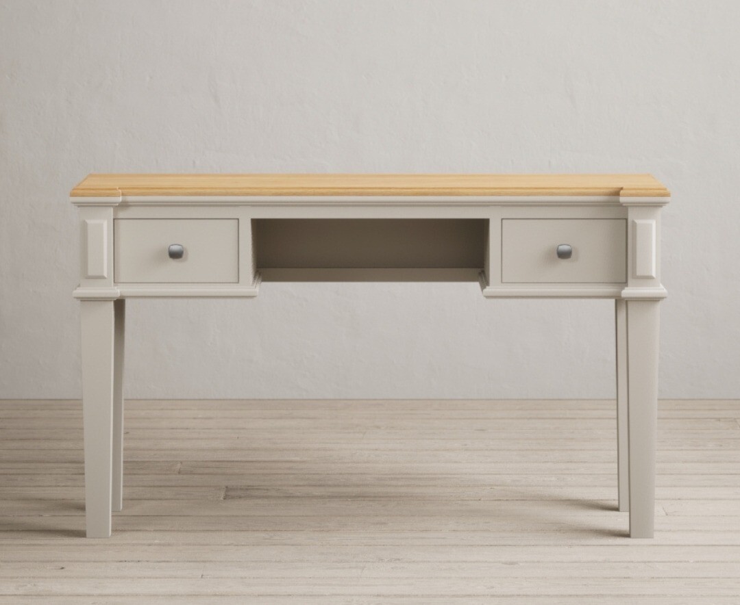 Lawson Oak And Soft White Painted Dressing Table