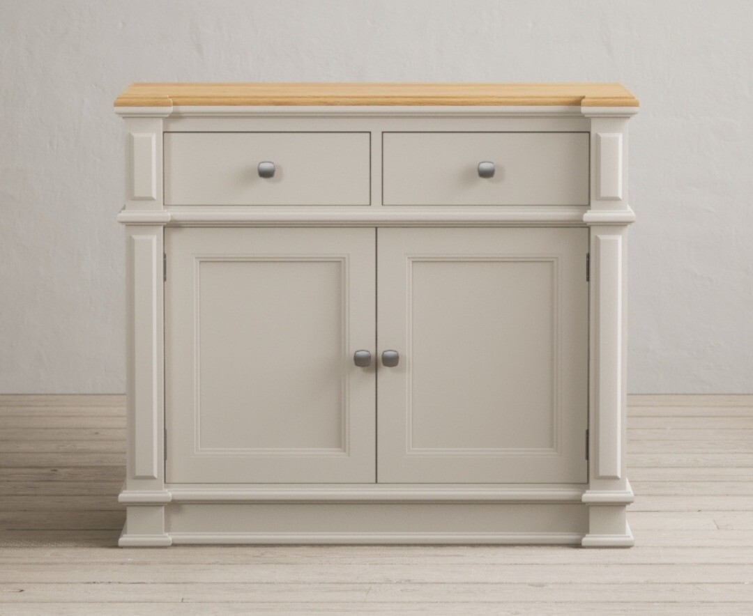 Lawson Oak And Soft White Painted Small Sideboard