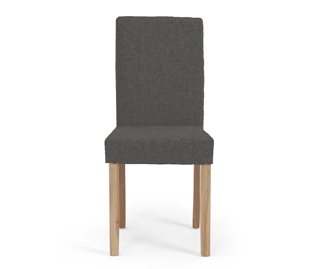 Photo 1 of Lila charcoal fabric dining chairs