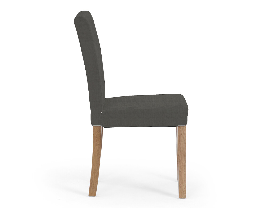 Photo 3 of Lila charcoal fabric dining chairs