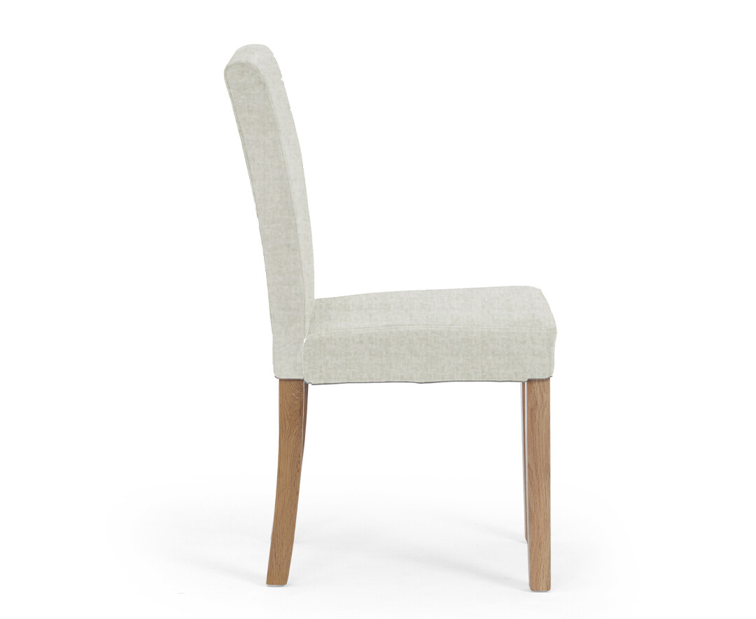 Photo 3 of Lila natural fabric dining chairs