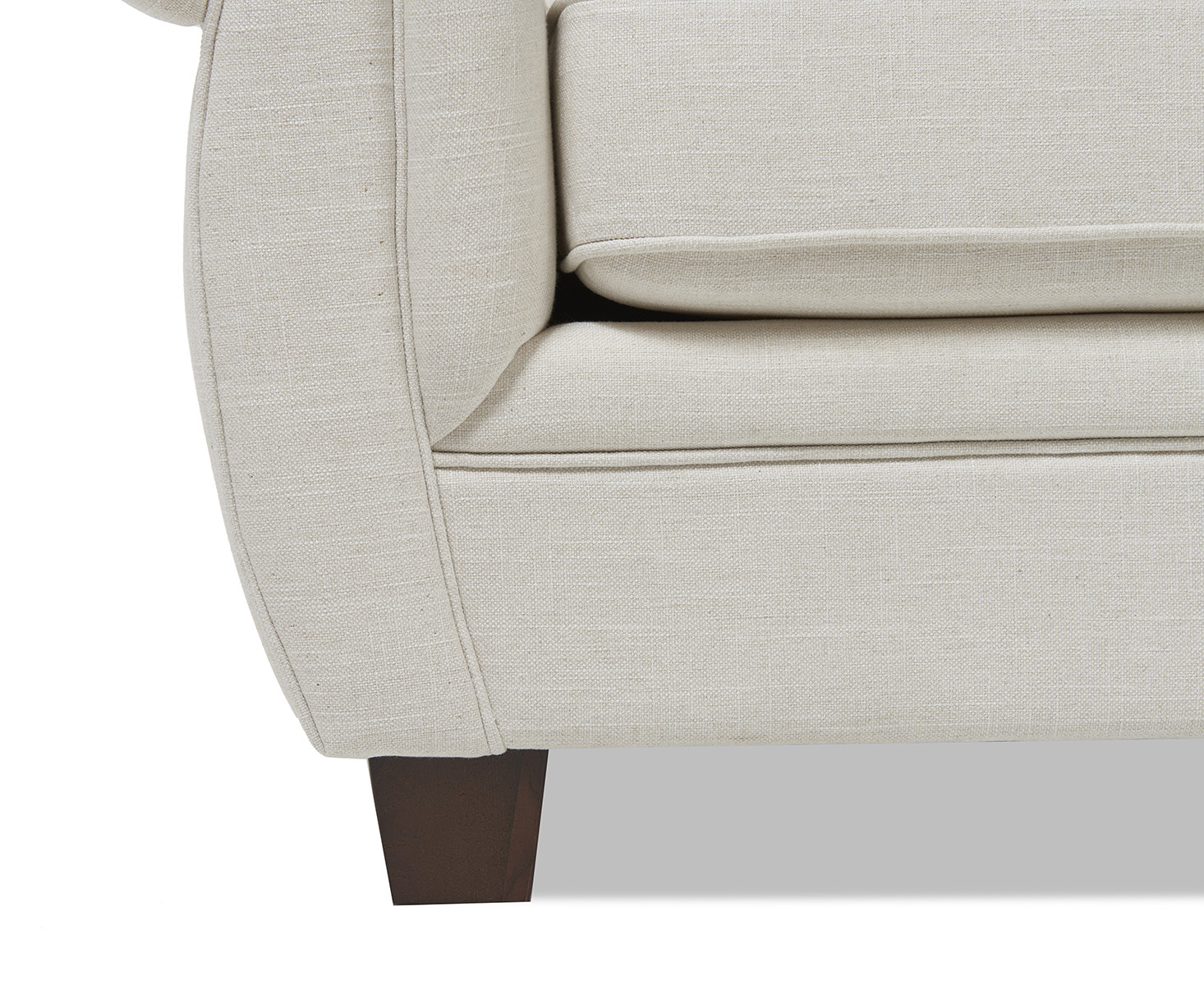 Photo 5 of Eva chesterfield ivory linen fabric two-seater sofa