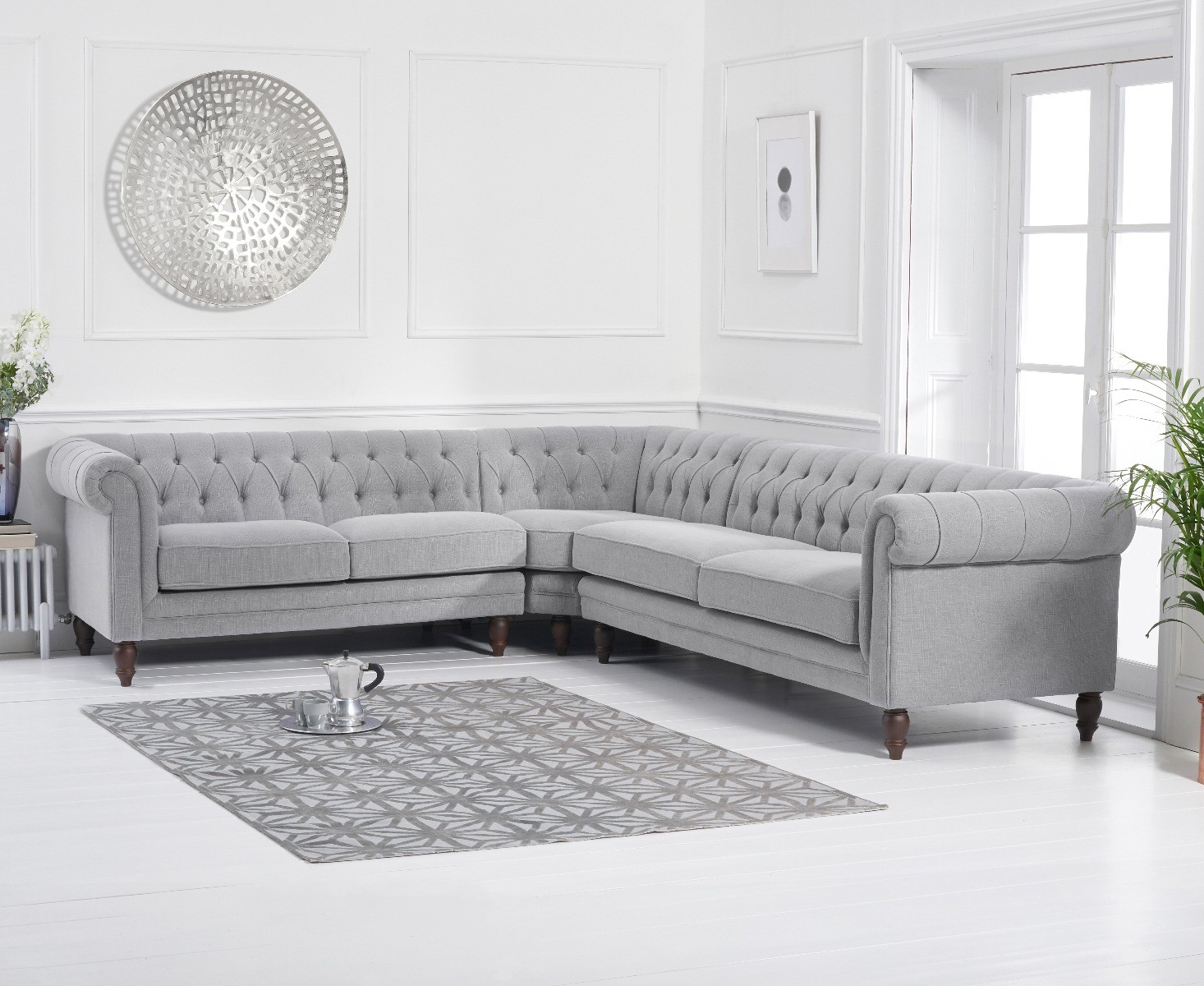 Photo 1 of Bromley medium grey linen sofa