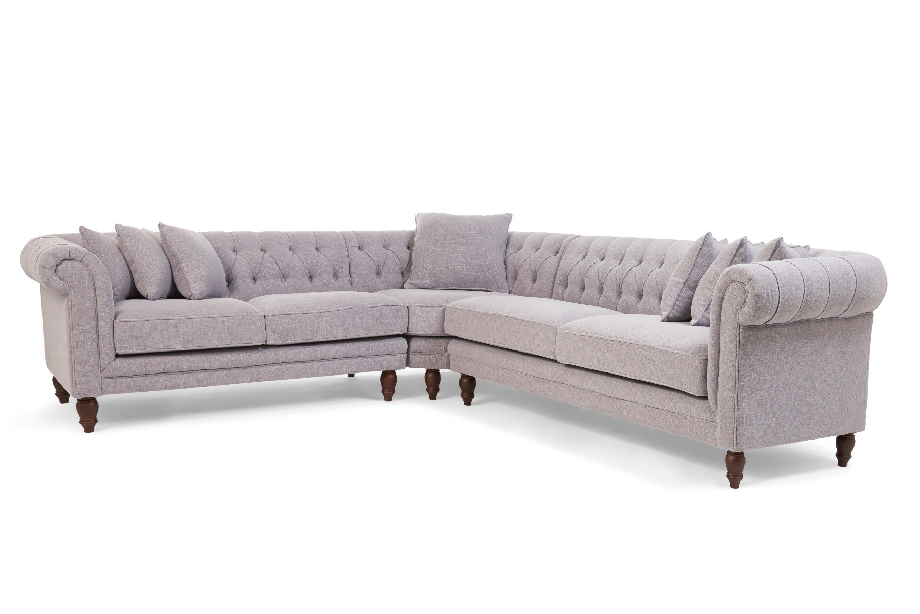 Photo 2 of Bromley medium grey linen sofa