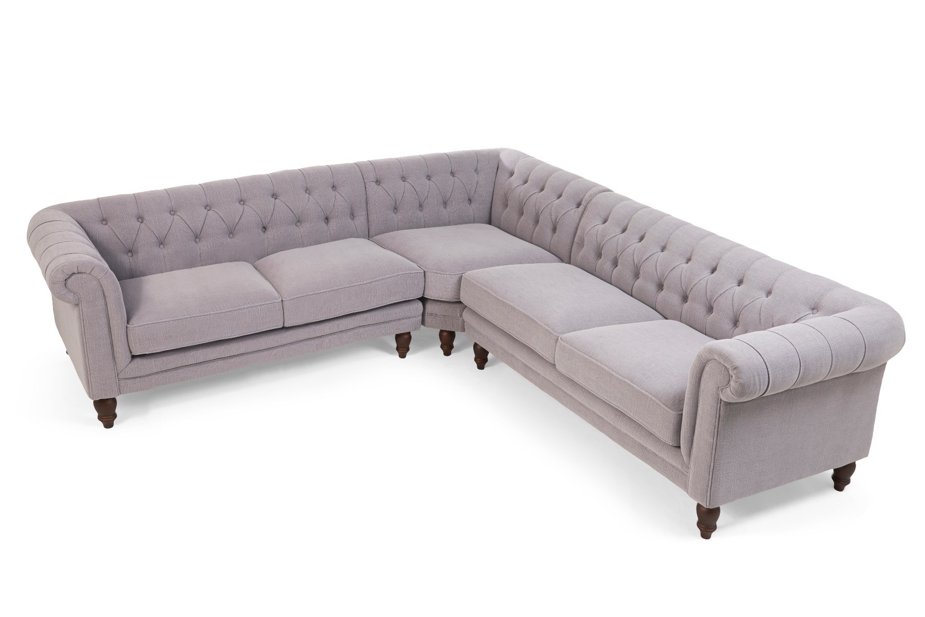 Photo 4 of Bromley medium grey linen sofa