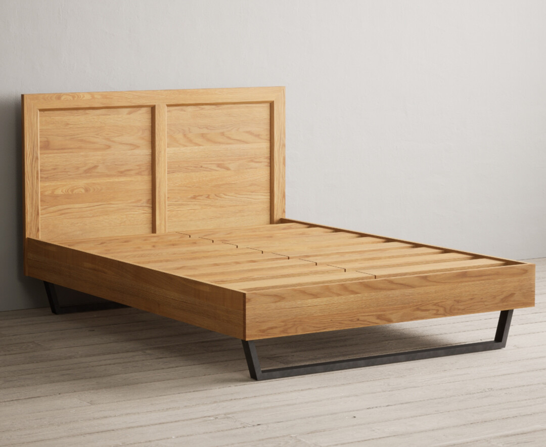 Loft Solid Oak Double Bed