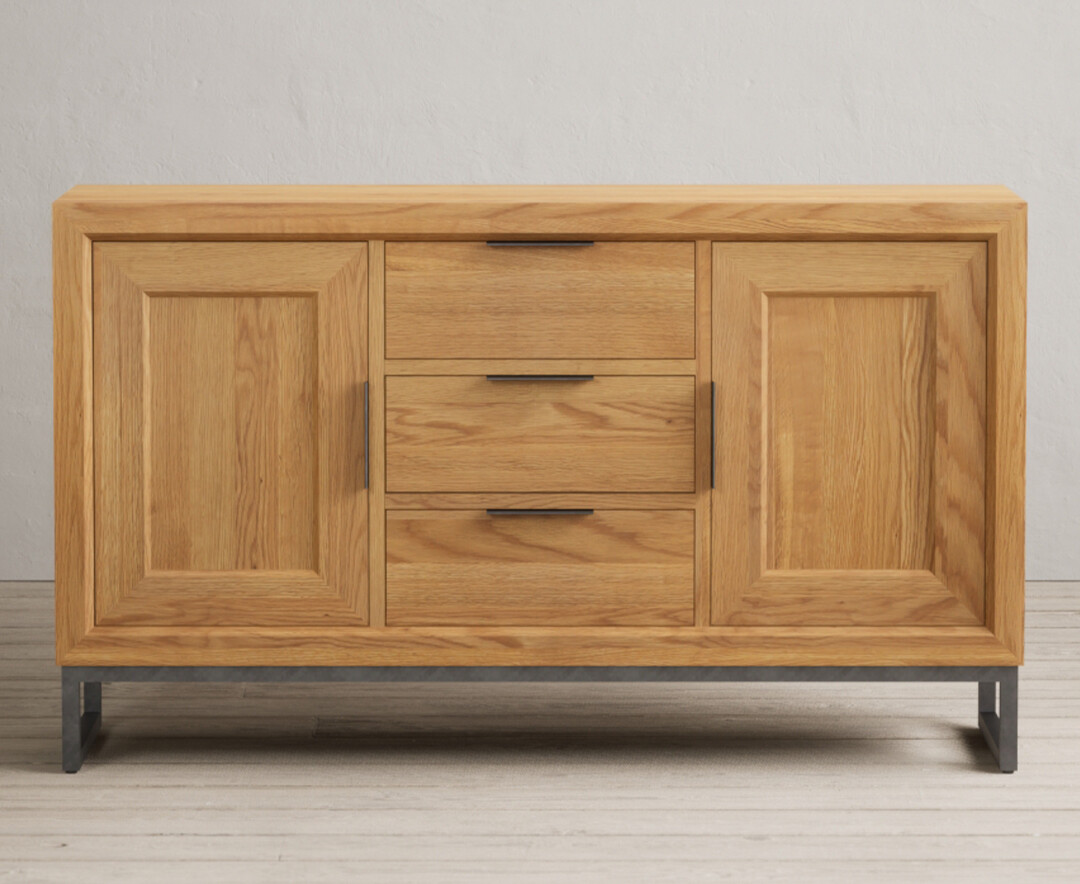 Loft Solid Oak Large Sideboard