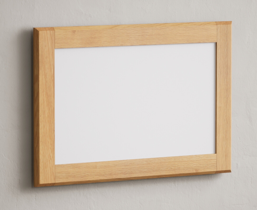 Product photograph of Loft Solid Oak Wall Mirror from Oak Furniture Superstore.