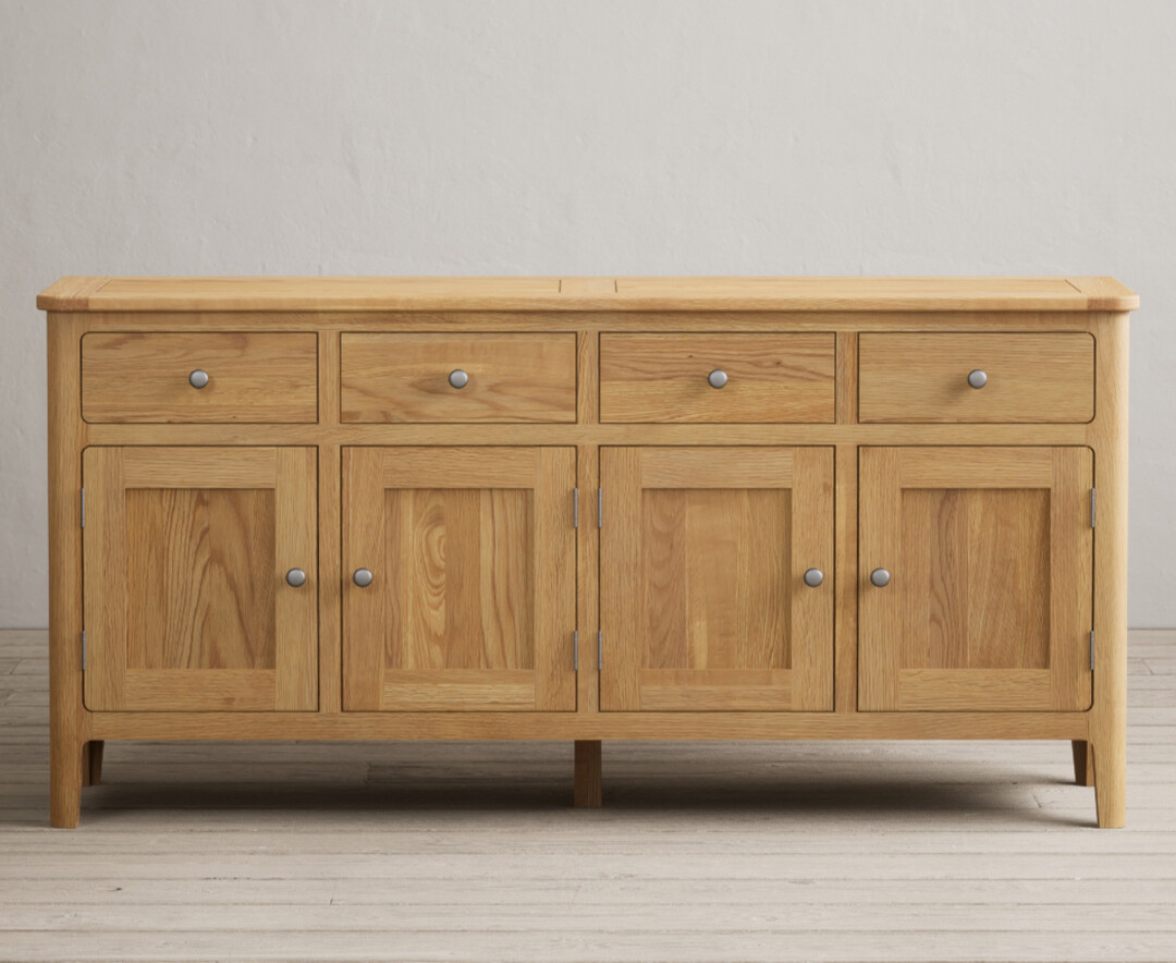 Product photograph of Loxton Solid Oak Extra Large Sideboard from Oak Furniture Superstore