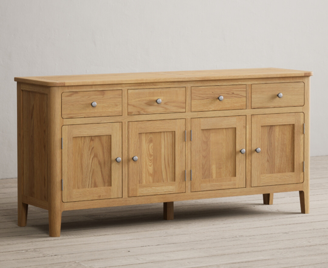 Product photograph of Loxton Solid Oak Extra Large Sideboard from Oak Furniture Superstore