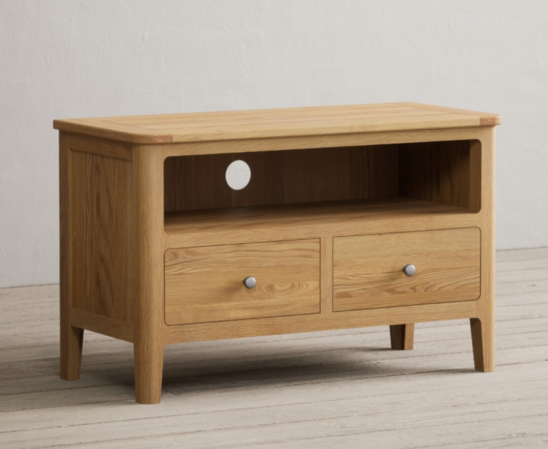 Photo 1 of Loxton solid oak small tv cabinet
