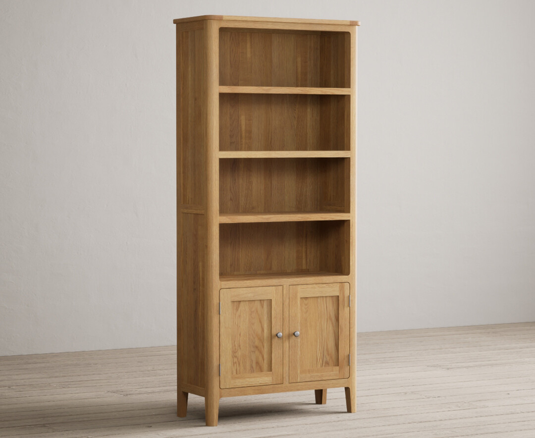 Photo 1 of Loxton solid oak tall bookcase