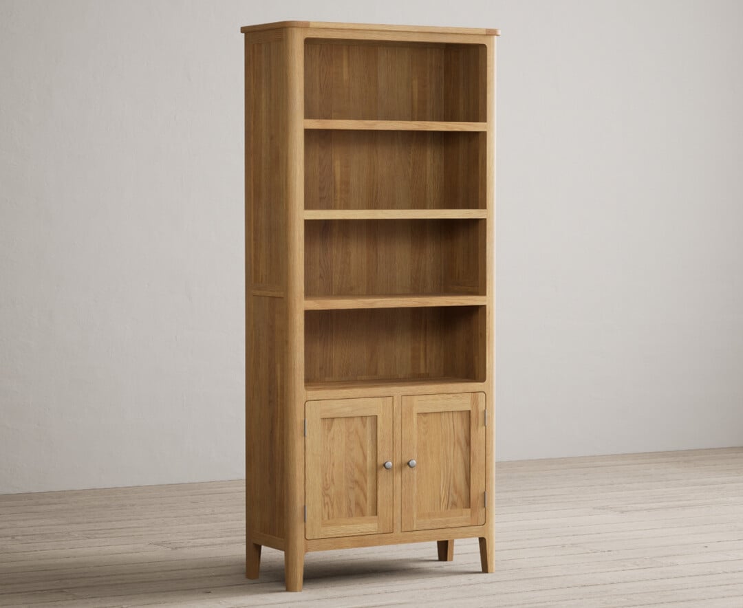 Loxton Solid Oak Tall Bookcase