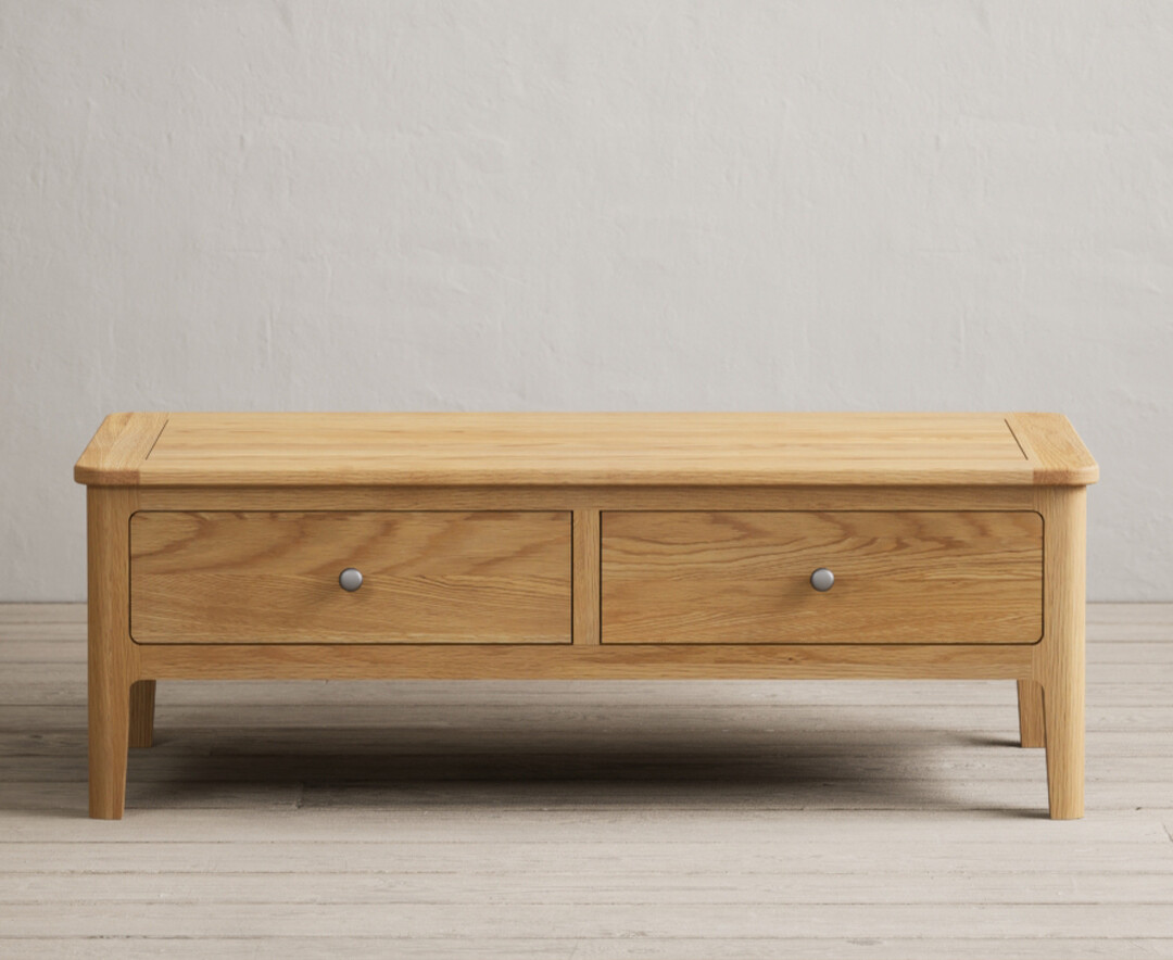 Photo 1 of Loxton solid oak 4 drawer coffee table