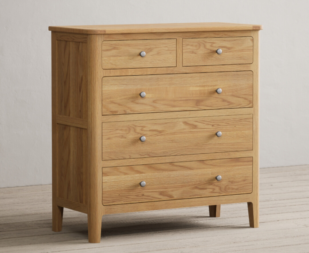 Photo 1 of Loxton solid oak 2 over 3 chest of drawers