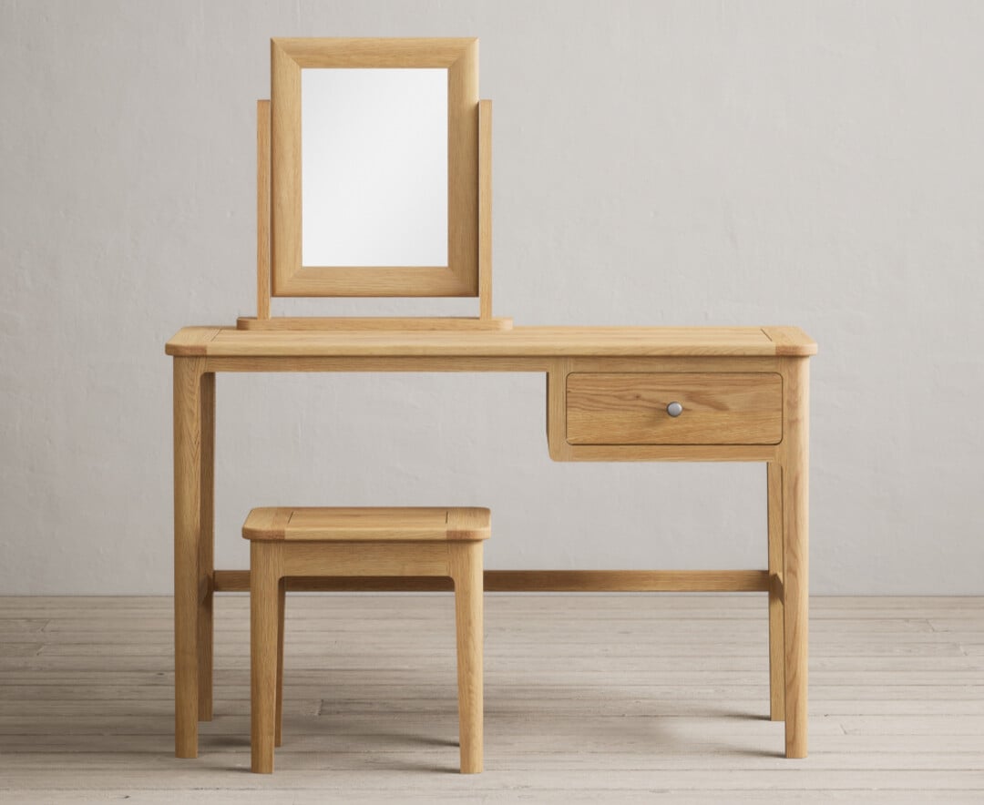 Loxton Solid Oak Dressing Table Set