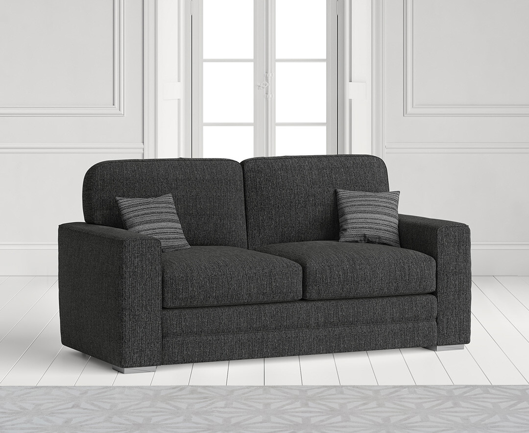 Product photograph of Madden Charcoal Grey Fabric Two Seater Sofa from Oak Furniture Superstore