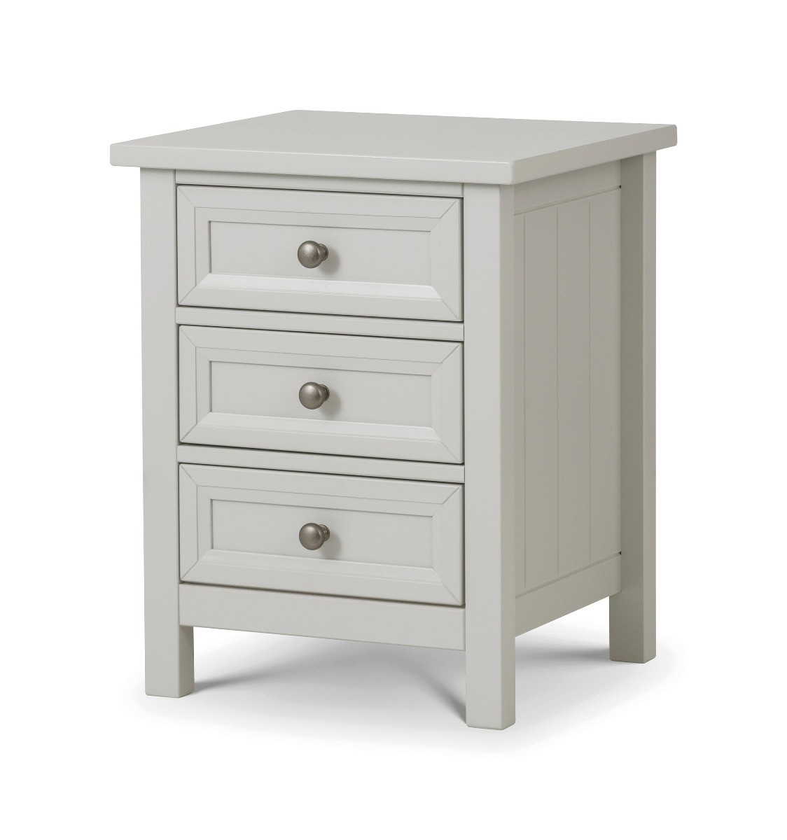 Maine 3 Drawer Bedside Dove Grey