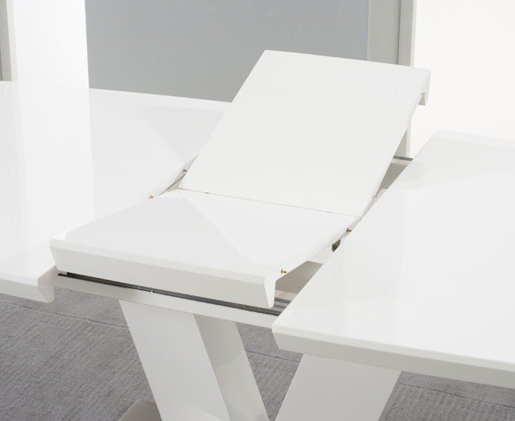 Photo 4 of Extending palermo 180cm white high gloss dining table