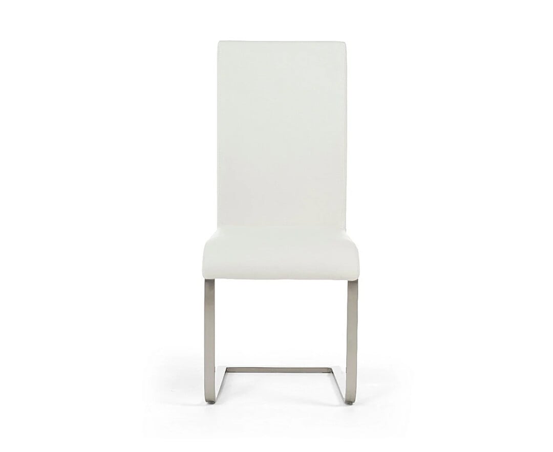 Product photograph of White Malaga Chairs from Oak Furniture Superstore