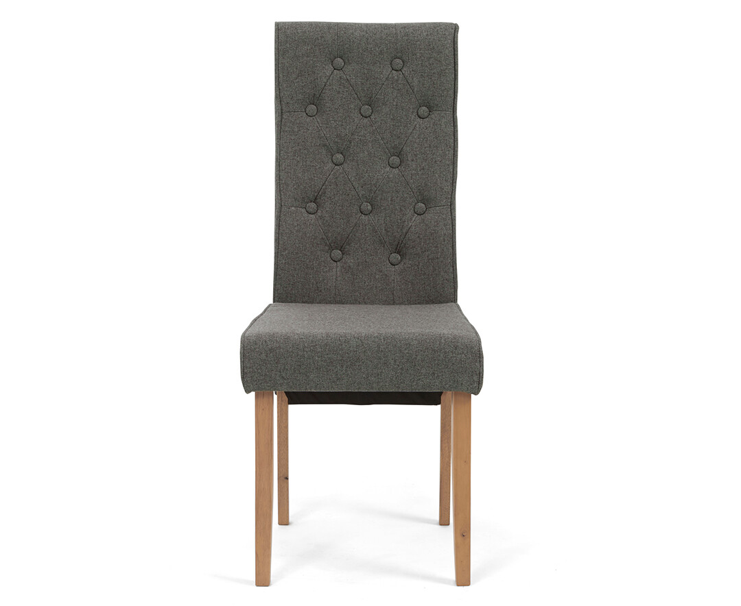 Photo 1 of Maya grey fabric dining chairs