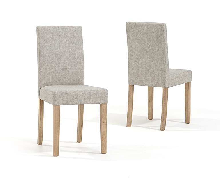 Lila Cream Fabric Dining Chairs