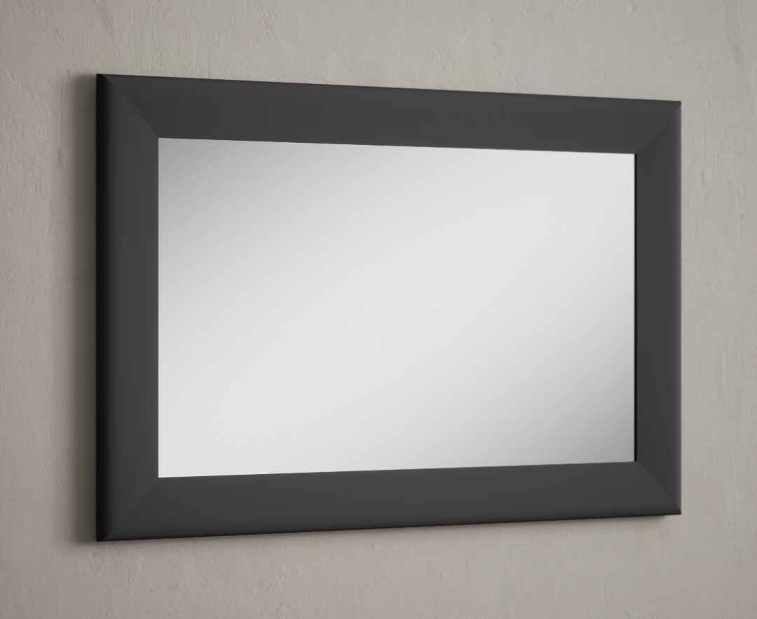Photo 1 of Charcoal grey painted 90cm wall mirror