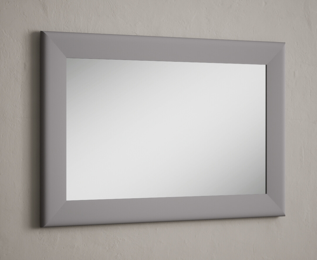 Photo 1 of Light grey painted 90cm wall mirror