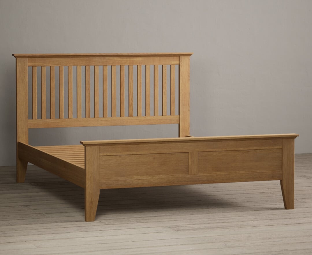 Mitre Solid Oak Double Bed