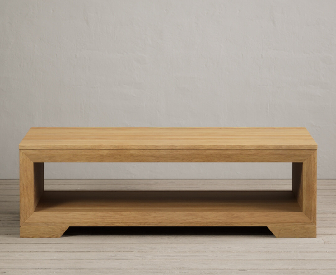 Product photograph of Mitre Solid Oak Coffee Table from Oak Furniture Superstore