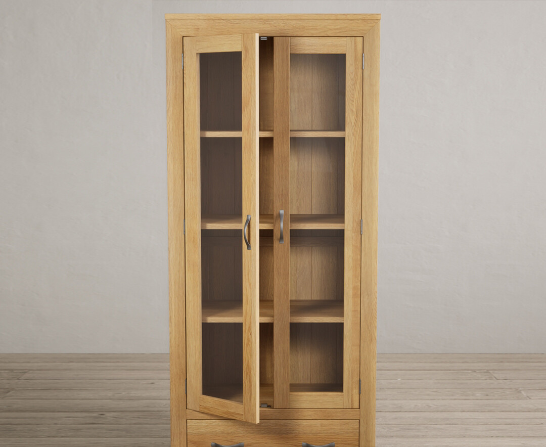 Photo 3 of Mitre solid oak glazed display cabinet