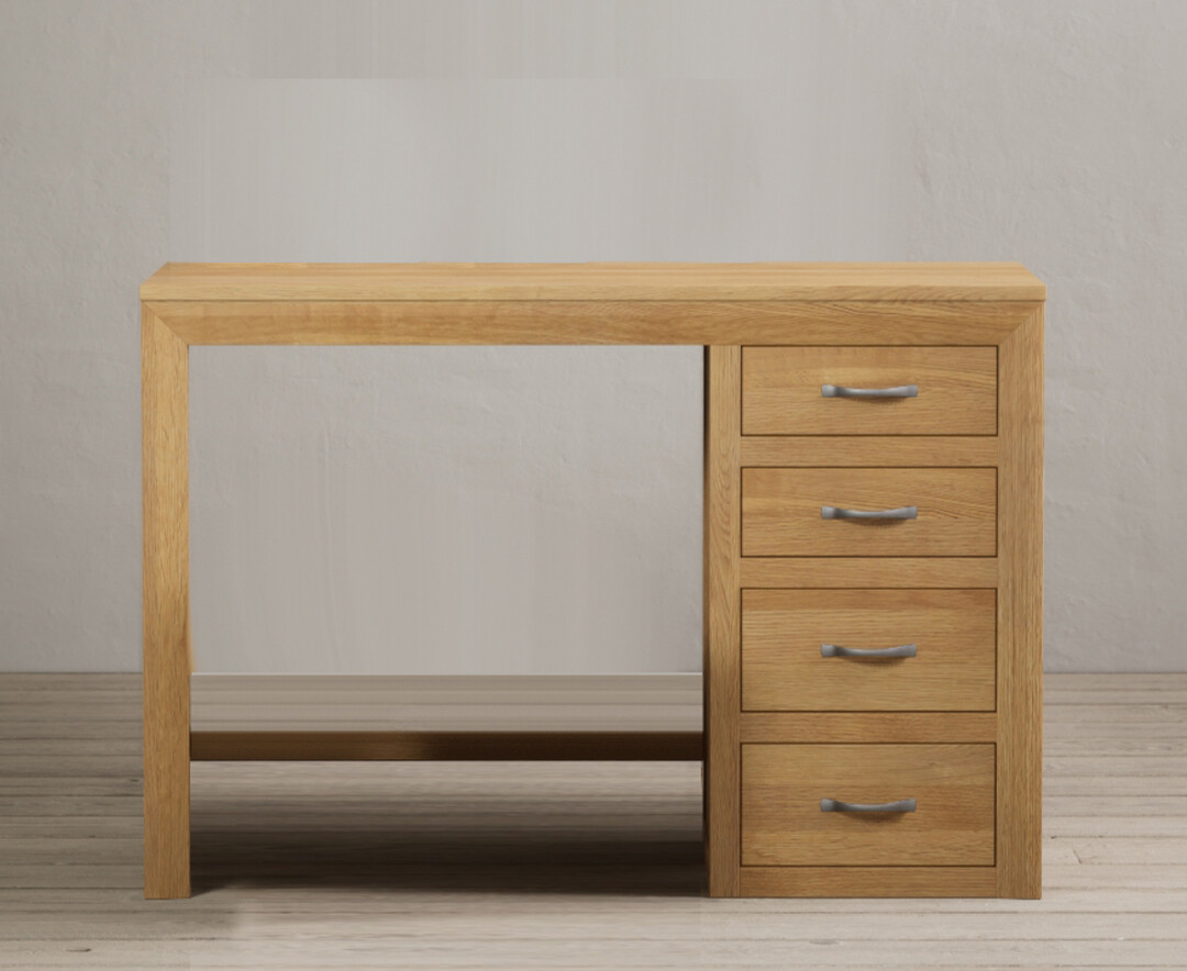 Product photograph of Mitre Solid Oak Dressing Table from Oak Furniture Superstore