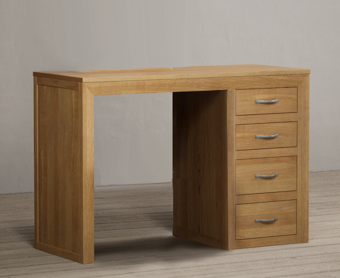 Product photograph of Mitre Solid Oak Dressing Table from Oak Furniture Superstore.