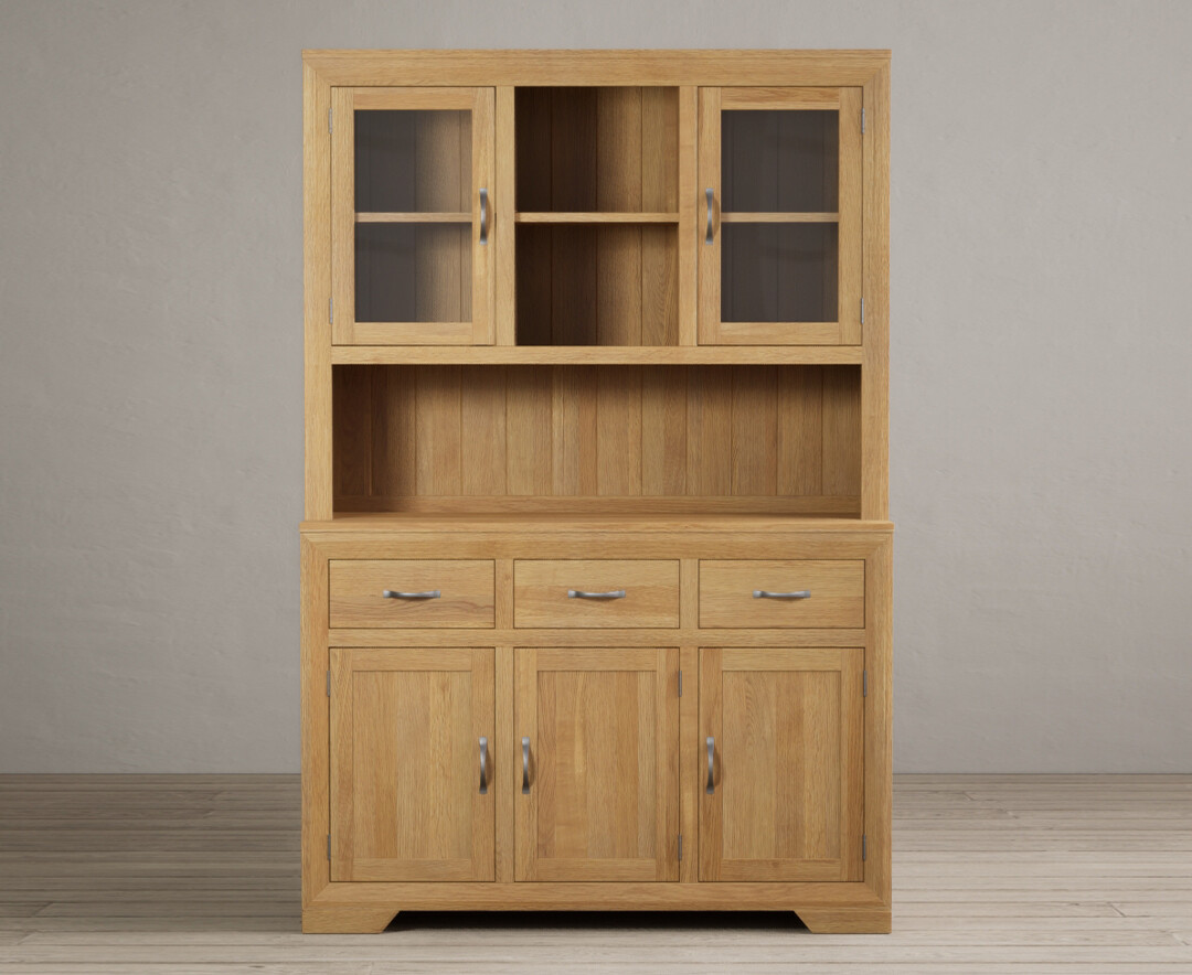 Product photograph of Tilt Solid Oak Large Dresser from Oak Furniture Superstore