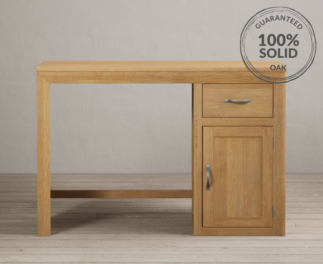 Solid oak desk online for sale