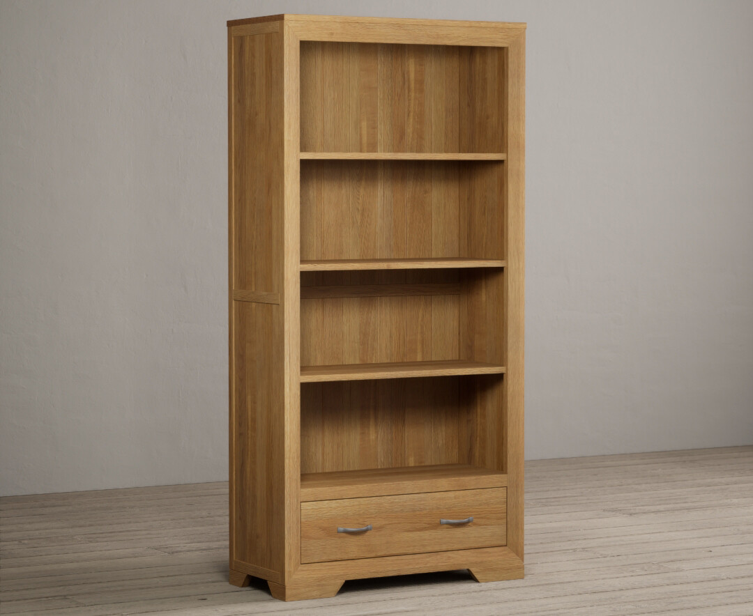 Photo 1 of Tilt solid oak tall bookcase