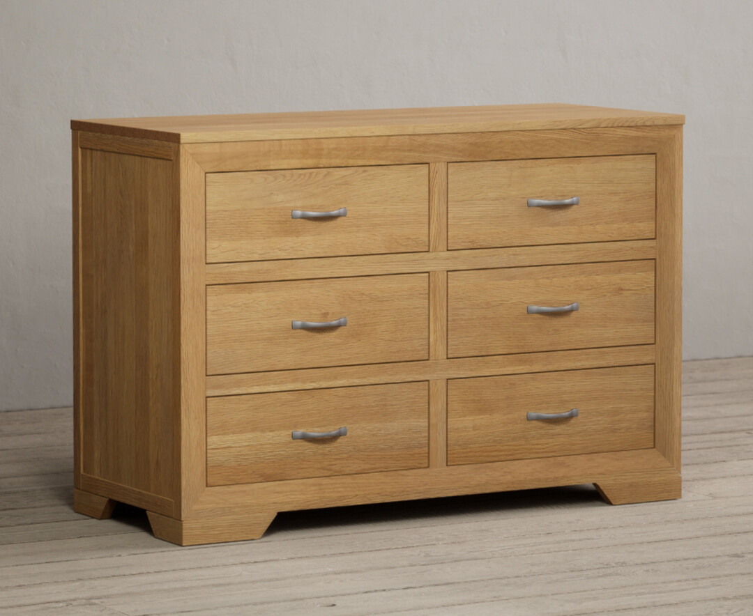 Photo 1 of Tilt solid oak wide chest of drawers