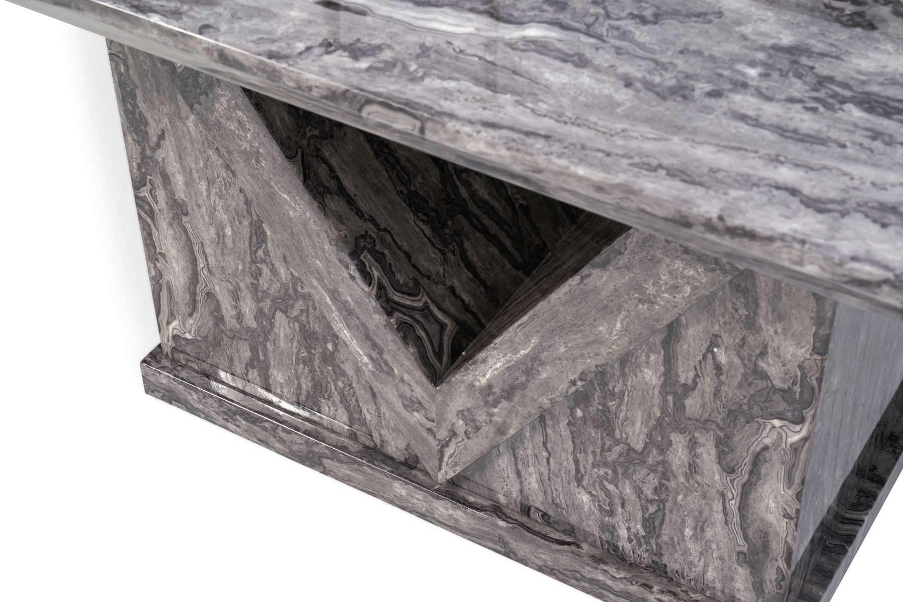 Photo 5 of Milan 160cm grey marble dining table
