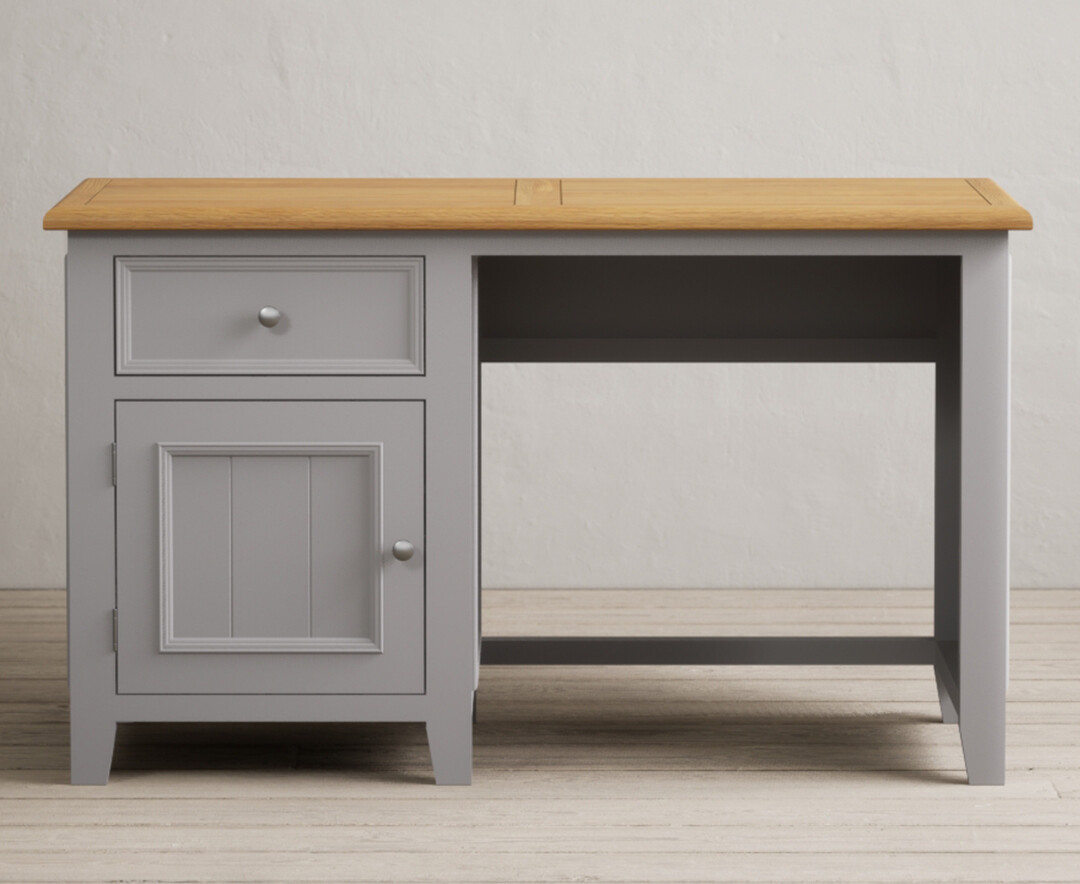 Weymouth Oak And Light Grey Painted Computer Desk