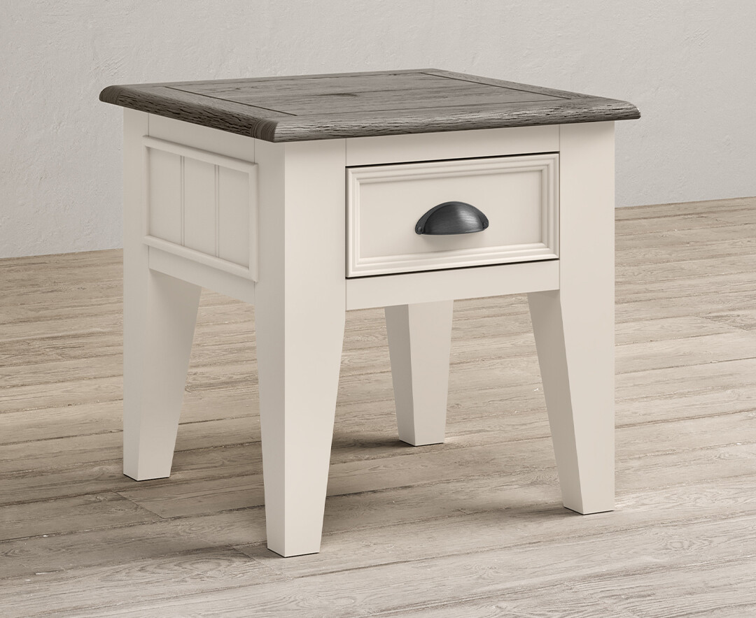 Photo 1 of Dartmouth oak and soft white painted lamp table