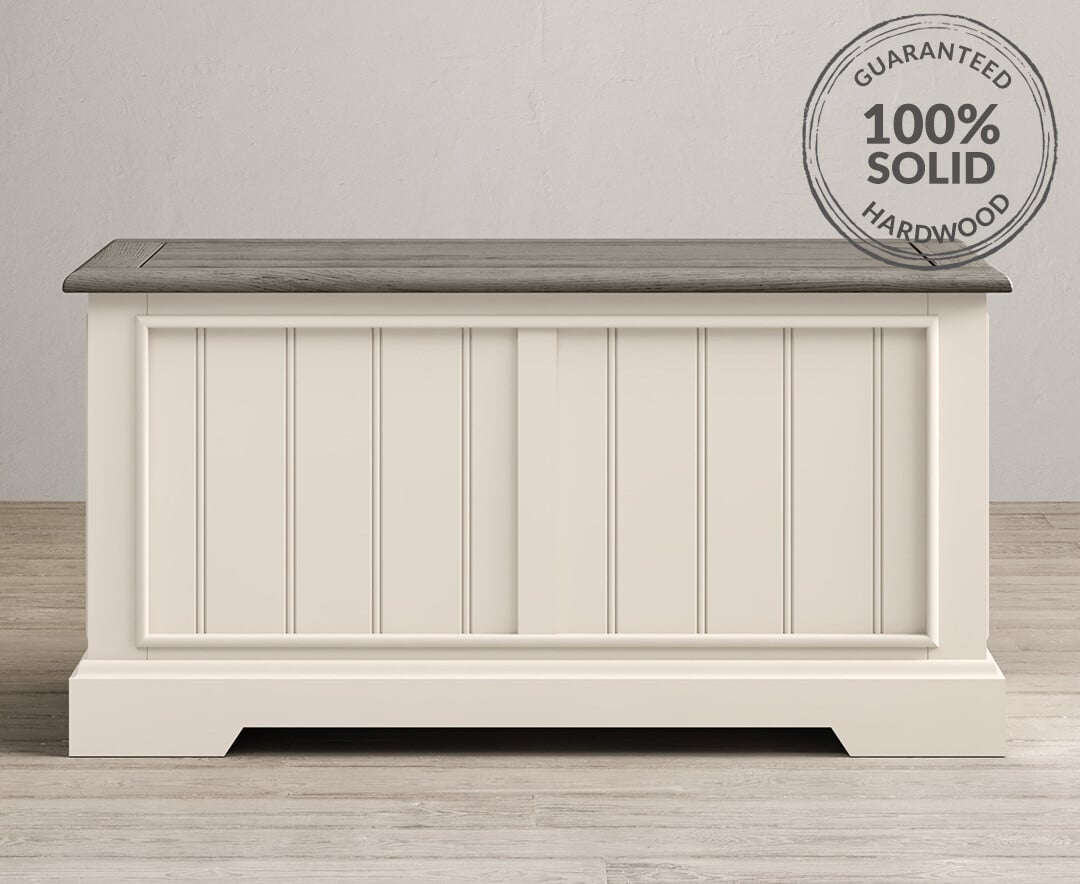 White painted blanket box clearance