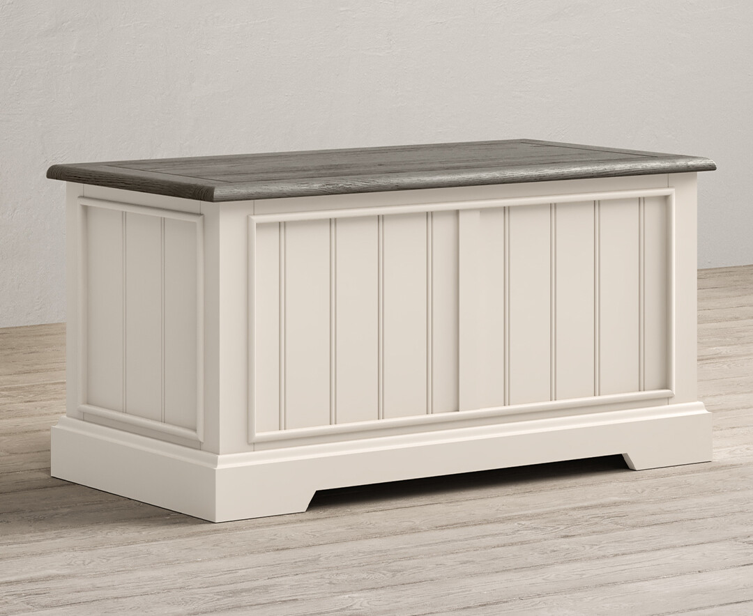 Photo 1 of Dartmouth oak and soft white painted blanket box