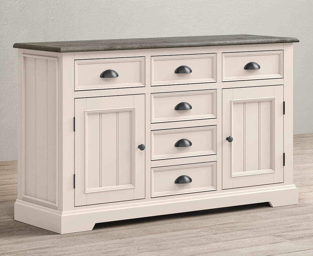 Photo 1 of Dartmouth oak and soft white painted large sideboard